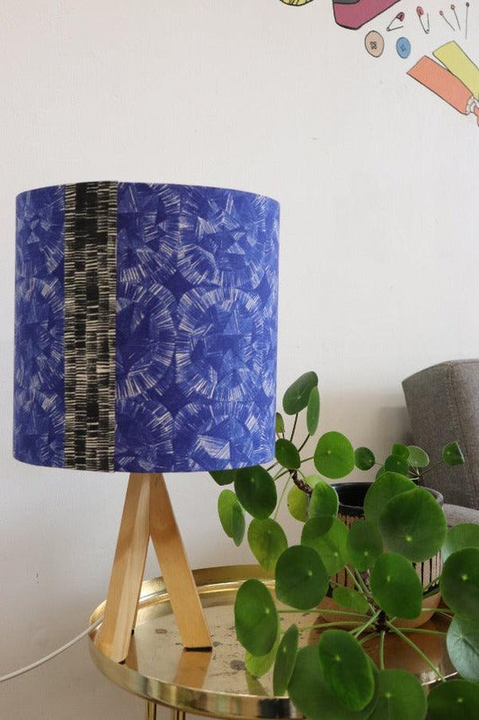 Blue and Black Table Lampshade - Handmaker's Factory